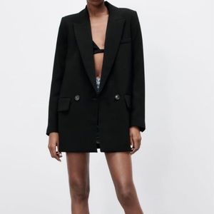 Zara black blazer, XS. NWOT.